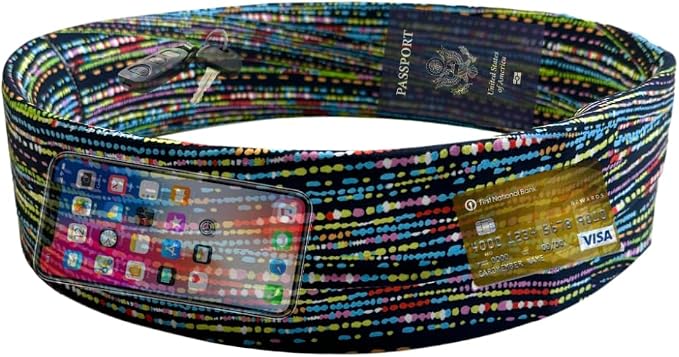 BANDI Pocketed Wraps – Running Waist Belt with Pockets for Phone, Money, Keys & Medical Devices | Secure, No-Bounce Travel & Fitness Belt, for Women and Men, USA Company - Image 2