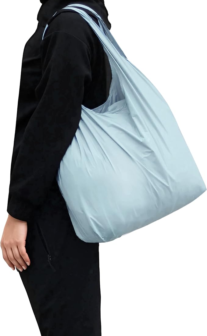 SYZY Pocket-Size Foldable XL Shopping Bag - Holds 70 lbs, Durable and Ultra-Lightweight for Daily Use and Travel - Image 2