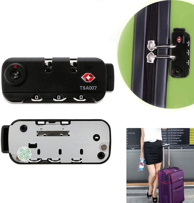 5Pcs Original American TSA007 Password Lock Zipper Suitcase Bag Fixed Customs Lock Luggage Cases Trunk - Image 3