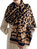 WaJuemy Winter Scarf for Women Dressy Evening Pashmina Shawl Wraps Open Front Poncho Blanket Fashion Travel Shawls Cape Wrap by WaJuemyFlagship