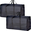 Extra Large Moving Bags with Strong Zippers & Carrying Handles, Storage Bags Storage Totes for Clothes, Moving Supplies, Space Saving Oversized Storage Bag Organizer for Moving, Traveling (2 Pack) by Vioetry