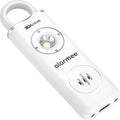 3DActive Alarmee Personal Safety Alarm for Women Kids Teens & Seniors 130dB Loud Emergency Alarm Rechargeable Self Defense Device with LED Light Portable Keychain for Travel & Night Safety - White by 3DActive