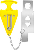 Portable Door Lock Home Security Door Locker Travel Unauthorized Entry School Apartment Hotel (Yellow) by SHUYUE