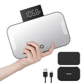 RENPHO Travel Scale with Mirror, Rechargeable, LED Display, 8.98" x 5.28" | Compact Mirror Scale for Travelling, Digital Portable Scale for Body Weight with High Accuracy, 400lbs, Core Go by Unknown