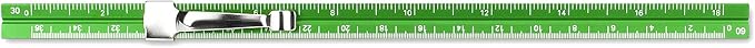 Alumicolor Aluminum Engineer Pocket Drafting Scale With Clip, 6IN, Green - Image 4
