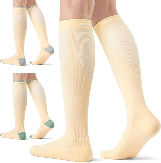 FITRELL 3 Pairs Compression Socks for Women and Men 20-30mmHg-Circulation Support Socks - Image 8
