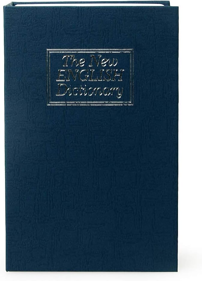 Diversion Book Safe Storage Box (9.5"×6"×2.2"), Dictionary Secret Safe Can with Security Combination Lock, Diversion Book Hidden Safe (Blue dictionary,Combination) - Image 8