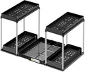 NIUXX Expandable Under Sink Organizer: 2 Tier Under Cabinet Organizer - Double Pull Out Shelf Under Sink Storage for Kitchen - Bathroom and Laundry Room - Space Saving by NIUXX