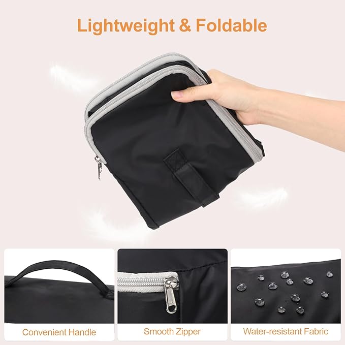Cambond Travel Underwear Organizer Bag - Bra Organizers for Luggage | Fits A to 36D, 4-in-1 Soft Double Layer, Compression Zip Design, Expandable Compartments Keep Clothes Sorted, Luggage Tidy - Image 5