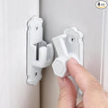 4 Packs White Aluminum Alloy 90/180 Degree Gate Lock,Barn Door Latches | Flip Gate Latches,Right Angle Door Lock Latch,Sliding Door Latches,for bedroom,garage,window,pet enclosures,drawer,cabinet by INIRET