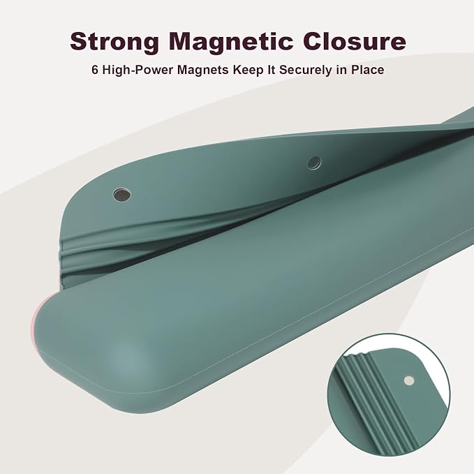 Silicone Electric Toothbrush Travel Case - Compatible with Oral-B,Philips Sonicare,Burst, Suri, Aquasonic - Portable Storage Organizer Bag-Midnight Green - Image 7