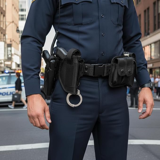 Police Security Duty Belts Correctional Officers Ultility Cop Costume Belt Law Enforcement for Women Men Hunting - Image 4