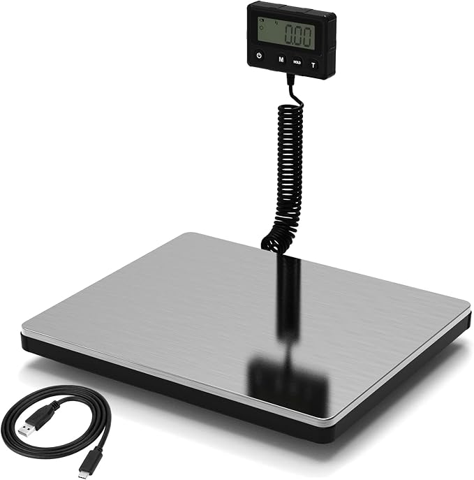 Shipping Scale 440lb, Digital Postal Scale with Hold and Tare Funtion | Postage Scale for Packages Luggage Post Office Warehouse, Battery and Tape-c Power - Image 9