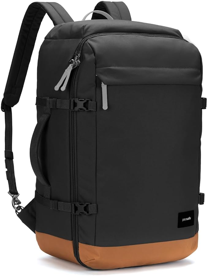 Pacsafe GO Anti Theft 44L Carry-on Backpack, Jet Black - Image 13