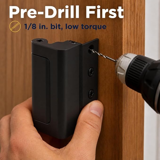 Prime-Line U 11449 High Security Door Lock, Matte Black Finish (Single Pack) - Image 3
