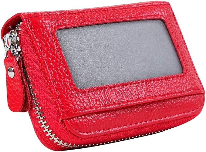 Women's RFID Blocking 12 Slots Credit Card Holder Leather Accordion Wallet - Image 8