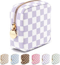 Makeup Bag for Women, Travel Cosmetic Organizer, Waterproof Toiletry Pouch | Small Nylon Cosmetic Bag with Zipper, Water-Resistant Beauty Pouch for Purse, Travel Essentials, Make up Case by Embla