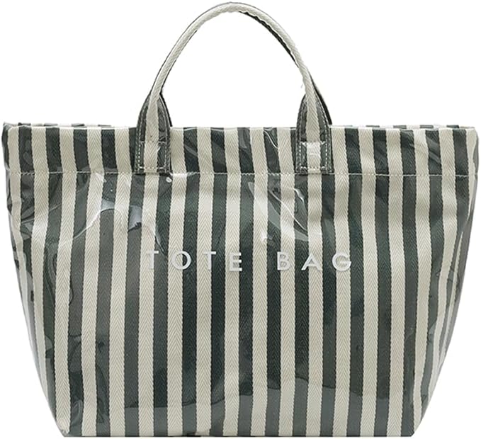 Lushandy PVC Tote Bag for Women Jelly Beach Bag Top Handle Hobo Handbag | Water-Resistant, Wipe Clean, Lightweight by Lushandy