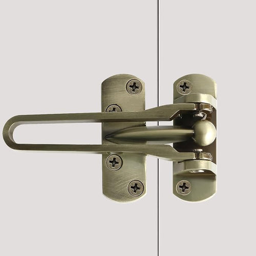 Alise Swing Bar Door Lock,Door Lock for Front Door and Inside Doors,Bronze | Security Door Guard Latch for Kids Safety Home Security,Hotel Latch Lock Front Door Child Lock by Alise