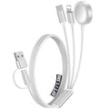 1Pack Travel Essentials for Apple Watch Charger,3-in-2 Multi Charging Cable | Cruise Vacation Camping Essentials for iPhone Charger,Type C/Lightning for iWatch,iPhone 17-12,Xbox Series X&S-5FT White by Accessoriesforphoneandelectricproducts