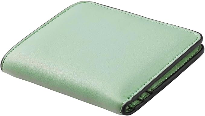 Toughergun Women’s Small Slim Leather Wallet with RFID Protection, Compact Bifold Mini Purse with Clear ID Window - Image 4