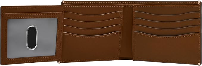 Fossil Men's Wallet, Westover Leather Bifold Flip ID Wallet for Men, Brown - Image 3