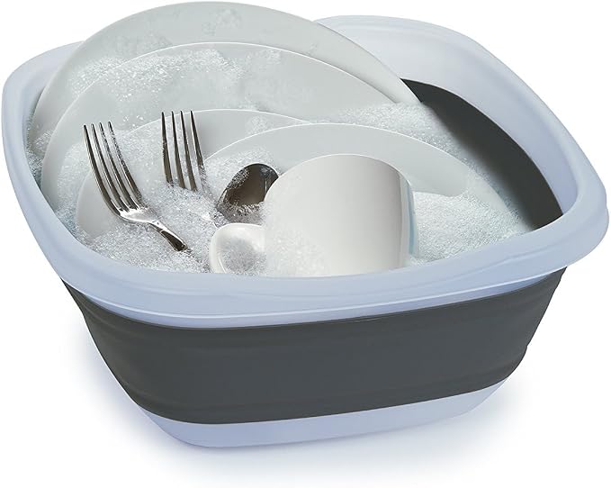 PrepWorks Collapsible Tub for Washing, Soaking, or Storage, 2.25 Gallons | Space-Saving, Foldable Utility Tub for Kitchen or Outdoor Usage, Ideal for Washing Dishes, Soaking, or Other Household Tasks - Image 3