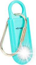 130dB Personal Safety Alarm Ultra Bright Strobe Light. Loud Sound SOS Emergency Alerts. Self Defense Keychain Siren for Women, Children, Night Runners, Hiking. Bear Alarm Deterrent. Aqua by MosaicAlarm