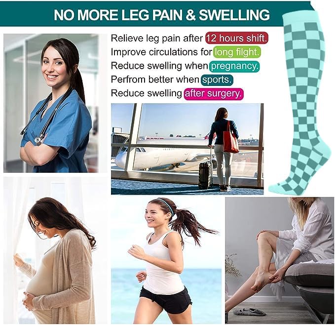 LEVSOX Compression Socks Women and Men, 20-30mmHg, Best for Nurses, Travel, Pregnancy - Image 2