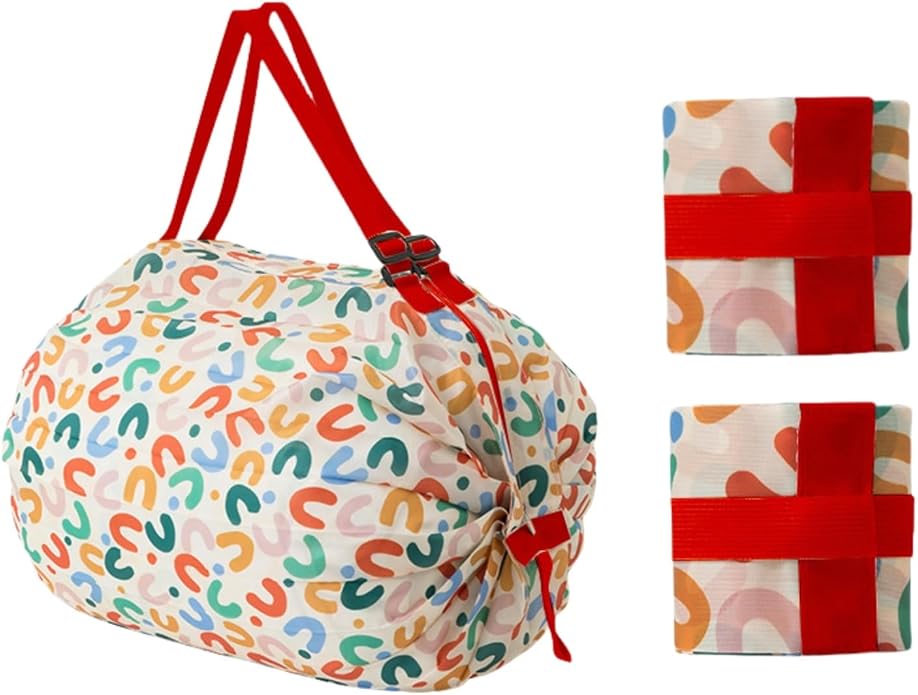 2PCS Travel Shoulder Bag Reusable Grocery Bags Foldable Shopping Bags Waterproof Pouch Bags Sports handbag by SUSOYAOCHEN