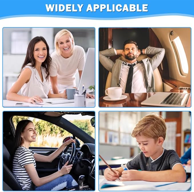 Memory Foam Seat Cushion for Driving & Office Chairs, L-Shaped Ergonomic Tailbone Relief Seat Cushion for Long Sitting, Car/Truck/Office Chair - Image 7