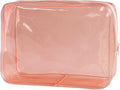 Waterproof PVC Makeup Bag - Leakproof Cosmetic Organizer for Travel Toiletry Storage 9.84×7.09×2.36 Inch for Women & Men (Brown) by TotePrint