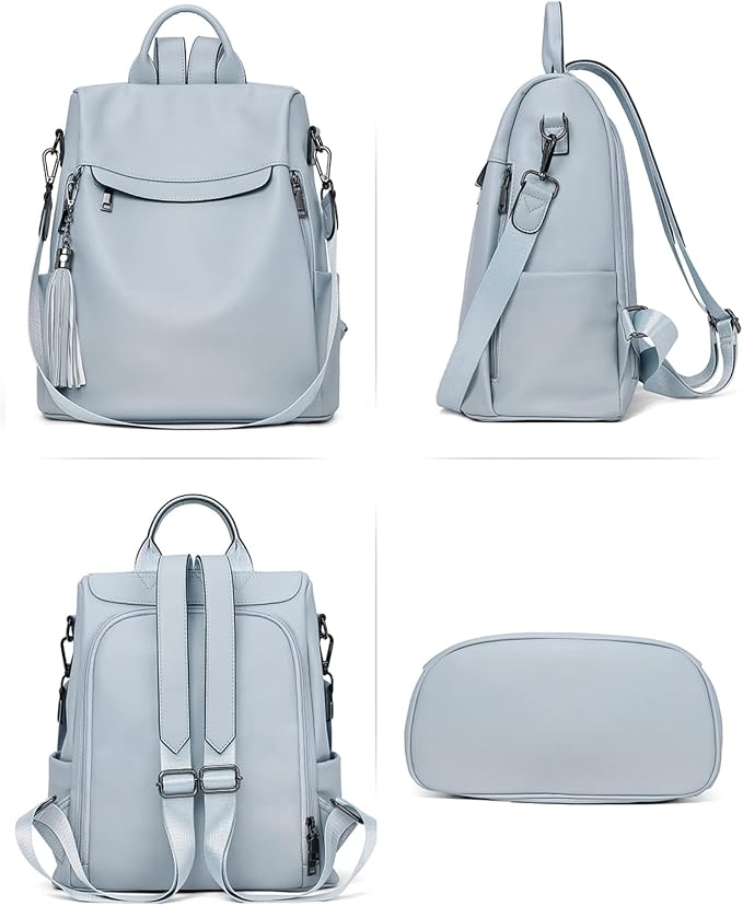 Telena Backpack Purse for Women, PU Leather Anti Theft Travel Purse Shoulder Bags with Tassel - Image 5
