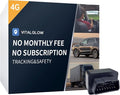 GPS Tracker for Vehicles, No Monthly Fee, No Subscription with Real-Time Tracking, 4G SIM and Data Included, Trip History, GeoFence, Speeding Alerts, Global Coverage, OBD, for Fleets & Families by VITALGLOW