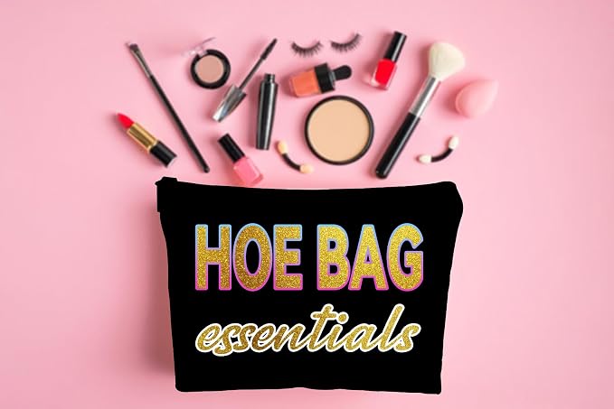 ZUYUROU Funny Gifts for Women, Friends, Hostess Gift Ideas Cool Gifts for Women Girls Birthday Gift Ideas Gag gifts Girls Weekend Overnight Fun Makeup Travel Bag Cosmetic Bag - Golden - Image 4