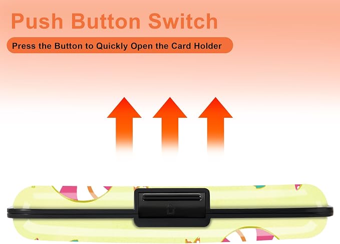 Mayski Credit Card Holder for Women RFID Blocking Wallet, Beach Bliss | Card Wallets for Women Small Mini Business Metal Accordion Aluminum Alloy Hard Case for Men - Image 6