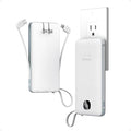 Portable Charger with Built in Cables,TESSAN 10000mAh Power Bank Fast Charging with Foldable Wall Plug Charger, PD20W Compact Battery Pack Travel Essentials for iPhone 17/16/15 Series,Samsung,Tablets | PD20W USB C Fast Charging with Foldable AC Outlets... by TESSAN