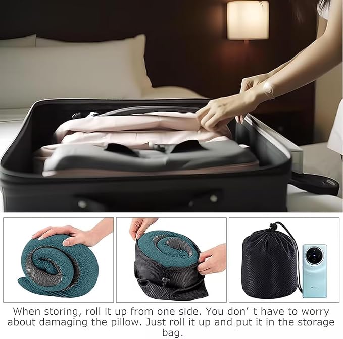WEERSHUN Travel Pillows for Airplanes,2026 New Travel Pillow,Travel Neck Pillow Airplane Memory Foam Travel Pillow Neck Pillow for Traveling Suitable for Airplanes,Offices and Cars - Image 5