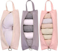 3Pcs Travel Underwear Organizer Bag Portable Clothes Pouch for Travel Organizer Pack Cube for Lingerie Socks by Petunny