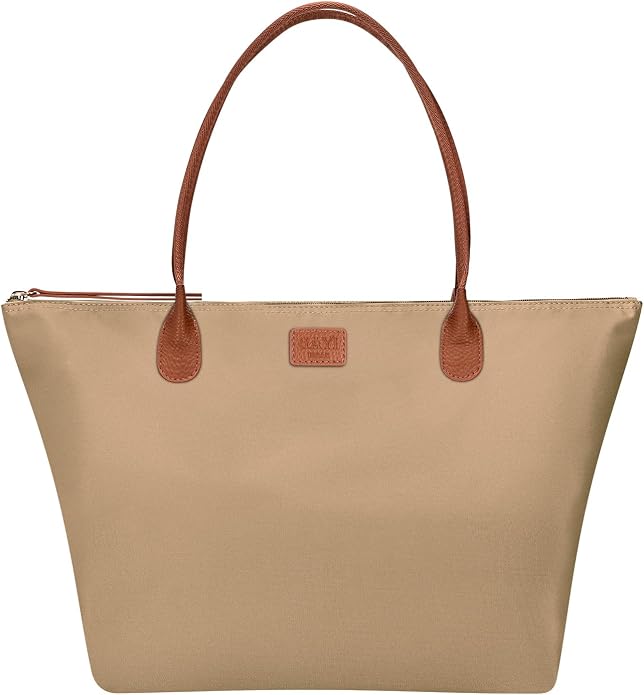 GAYI URBAN Nylon Tote Bag for Women, Large Foldable Weekend Hobo Purses for Women, Shoulder Tote Handbags with Zipper | Nylon by GAYIURBAN