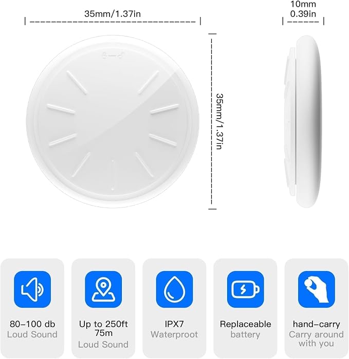 GPS Tracker for Vehicles, 1PCS Real Time GPS Tracker for Car Work with Find My (iOS Only),MINI Car Tracker Device Hidden,No Monthly Fee, Waterproof Car Tracker - Image 9