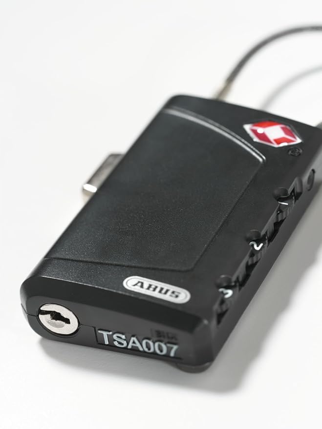 ABUS 148TSA/30 TSA Cable Combination Lock for Hard Cases, Luggage | Resettable, 1.3inch (30mm), Black - Image 8