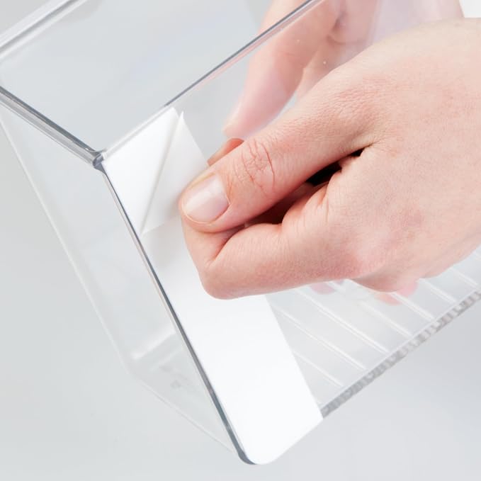 iDesign Adhesive Organizer Bin - Clear | Damage-Free Hanging, For Kitchen, For Bathroom, For Office - Image 4
