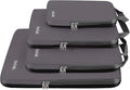 BAGAIL 4 Set/6 Set/8 Set Compression Packing Cubes Travel Accessories Expandable Packing Organizers (Cloth Pattern, 4-Dark Greyish) by BAGAIL