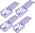 Travel Shoe Bags, Foldable Waterproof Shoe Pouches Organizer-Double Layer (4 Purple Shoe Bags) by JJ+POWER