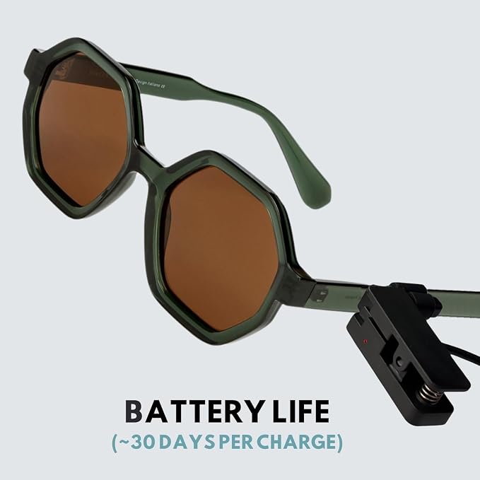 Glasses Tracker for Apple iOS| Apple Find My Alternate| Locate Spectacles, Find Eyewear, Never Lose Sunshades| Light Weight, Small Size, fit All Specs Size| Battery, Charger, Accessory Included - Image 5