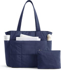 LIGHT FLIGHT Tote Bag for Women, 2-Pc Puffy Tote Bag Set with Compartments, Lightweight Large Shoulder Handbags for Travel by LIGHTFLIGHT