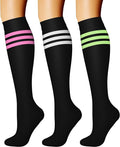 CHARMKING Compression Socks for Women & Men Circulation (3 Pairs) 15-20 mmHg is Best Support for Athletic Running Cycling by CHARMKING