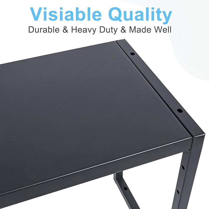 Expandable Metal Storage Shelves, 110LBS Heavy Duty Shelving Units and Storage for Pots Pans Small Appliances, Adjustable Metal Storage Shelf Organizer Rack for Kitchen Cabinets Closet Pantry Garage - Image 8