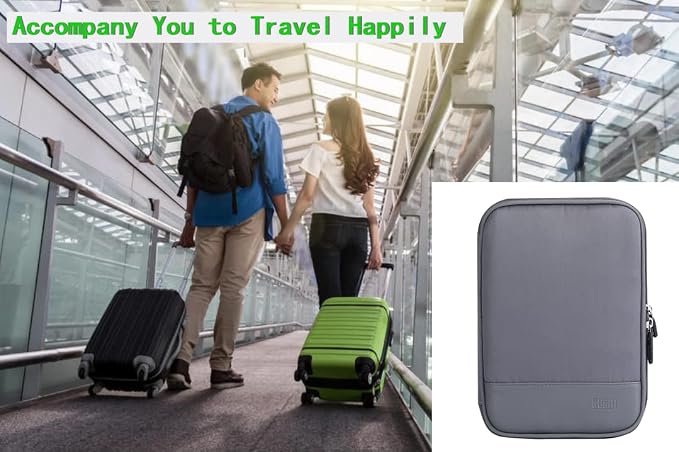 Electronic Cable Organizer Bag - Portable Travel Double Layers Electronic Digital Accessories Storage Pouch Bags for SD Card Case, USB Flash Drive,Charging Cords, USB Charger, Mini Tablet - Image 6
